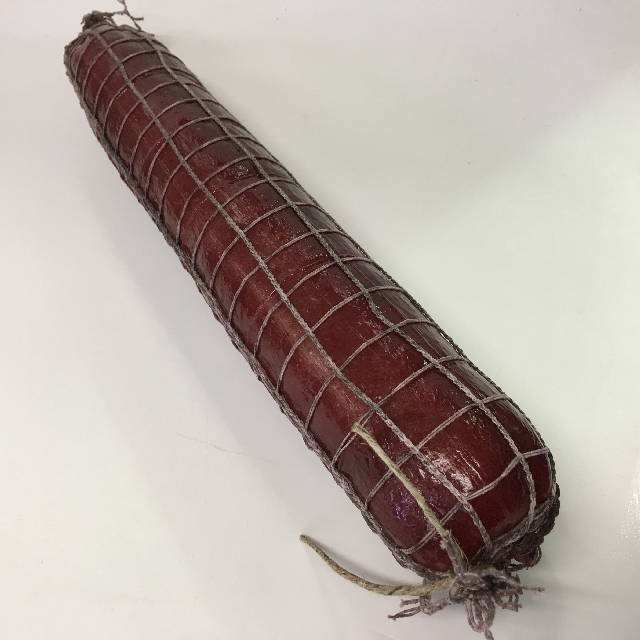 MEAT, Artificial - Salami Long 45cm Red w Netting